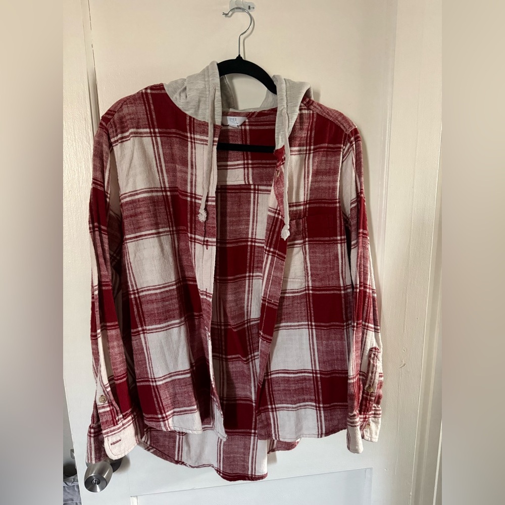 Flannel with hood
